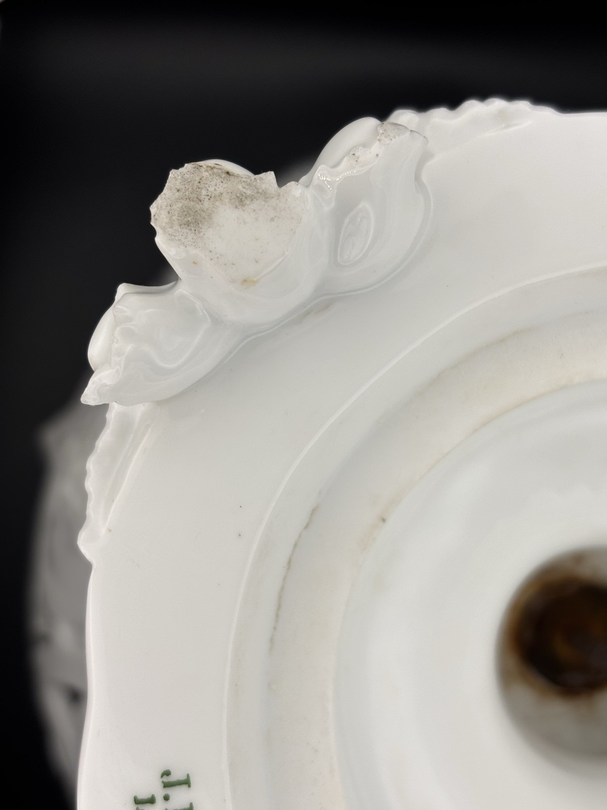 Jean Pouyat Limoges JPL Porcelain Centerpiece Bowl Compote 9.5″