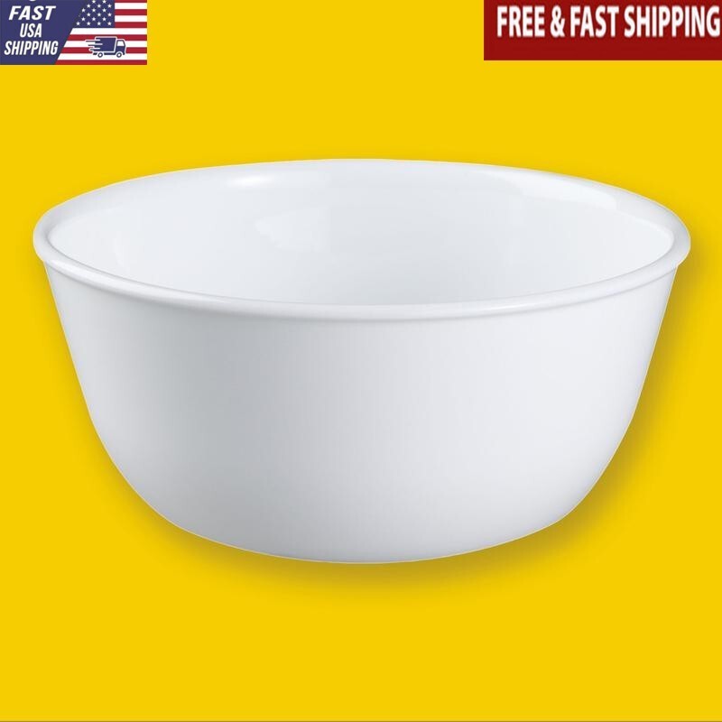 28oz Round Dinner Bowl Microwave Safe Vitrelle Durable Easy Clean Essential New