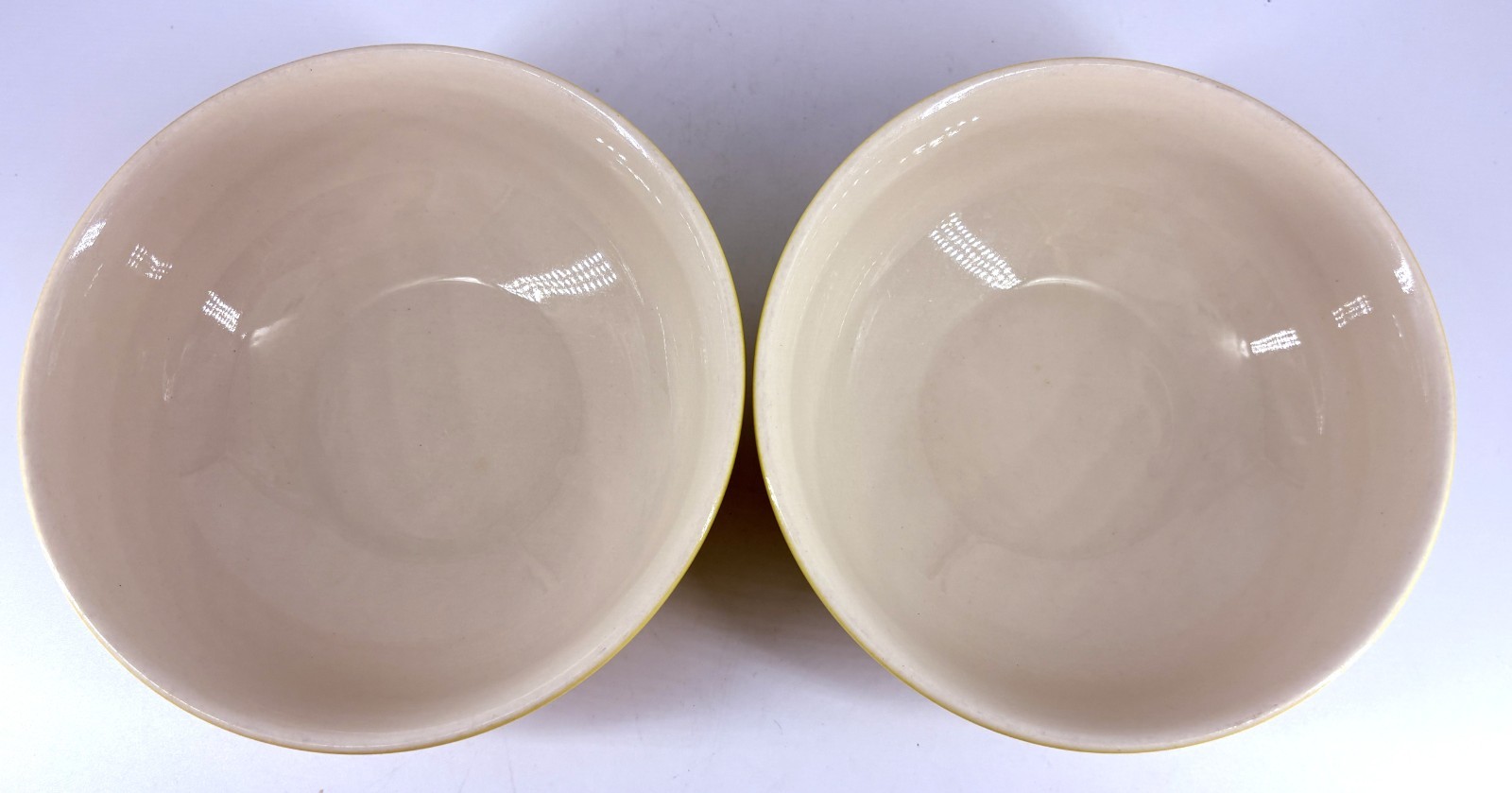 Winfield Porcelain Yellow & White 6″ Bowls