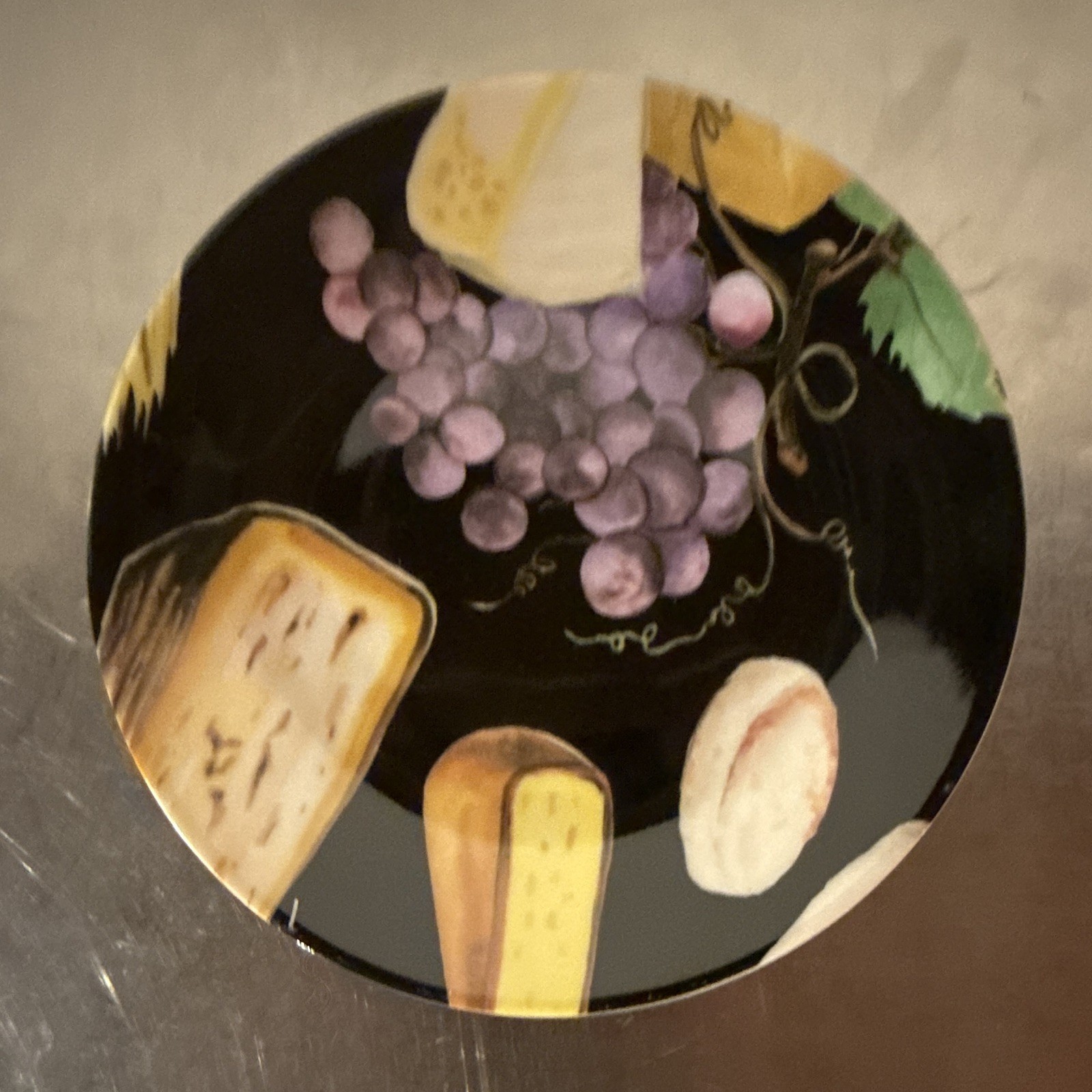 Philippe Deshoulieres Limoges France Porcelain Fruit & Cheese Salad Plates 6