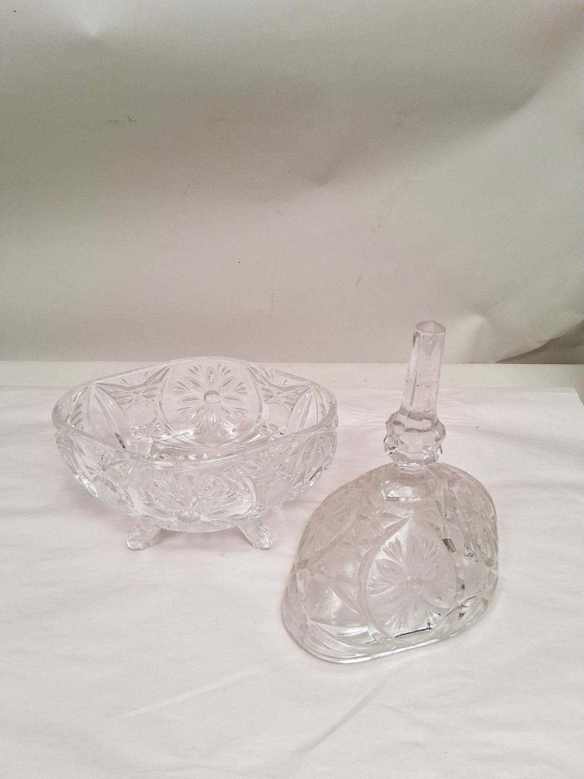 11″ Crystal Covered Candy Dish