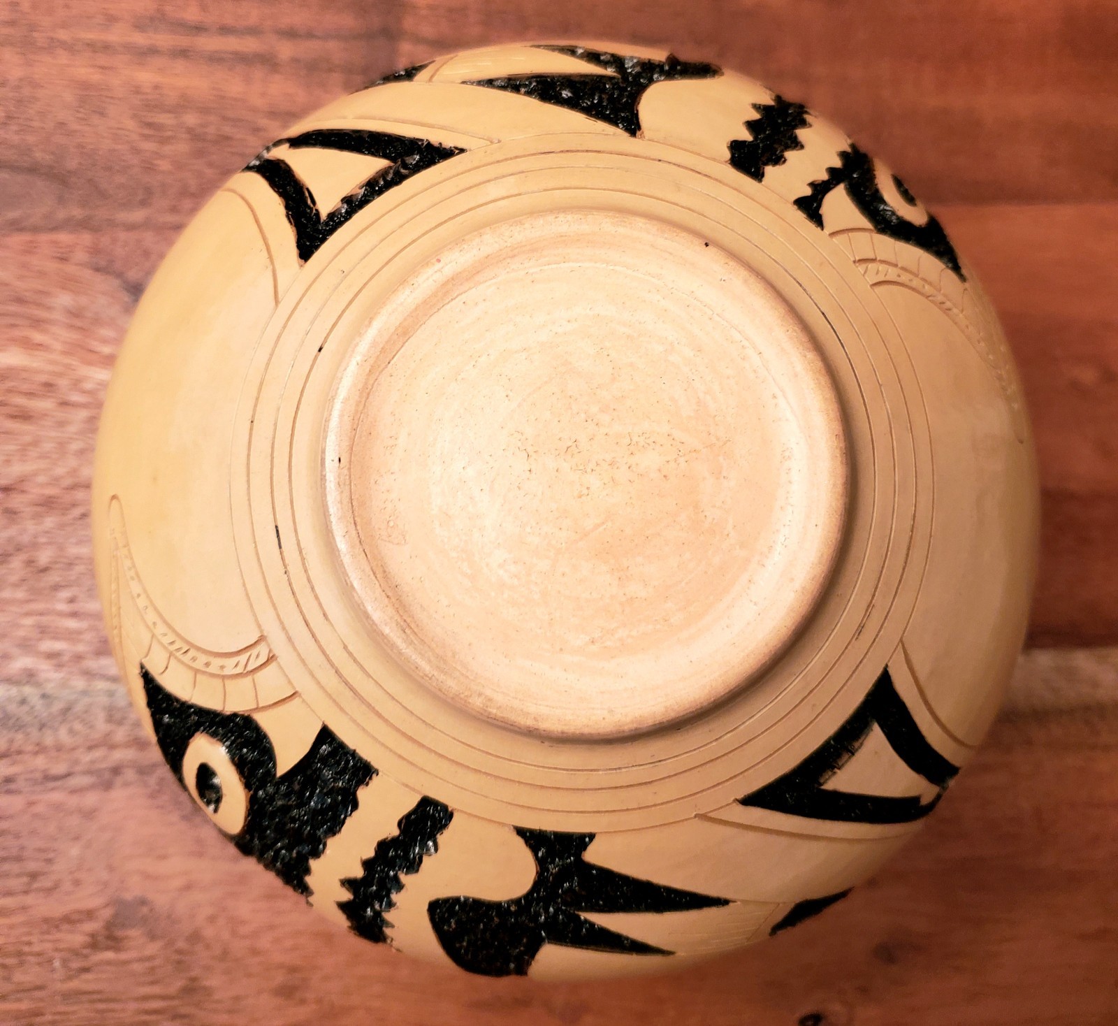 Southwest Ceramic Pottery Jar 5.5″ Geometric Design