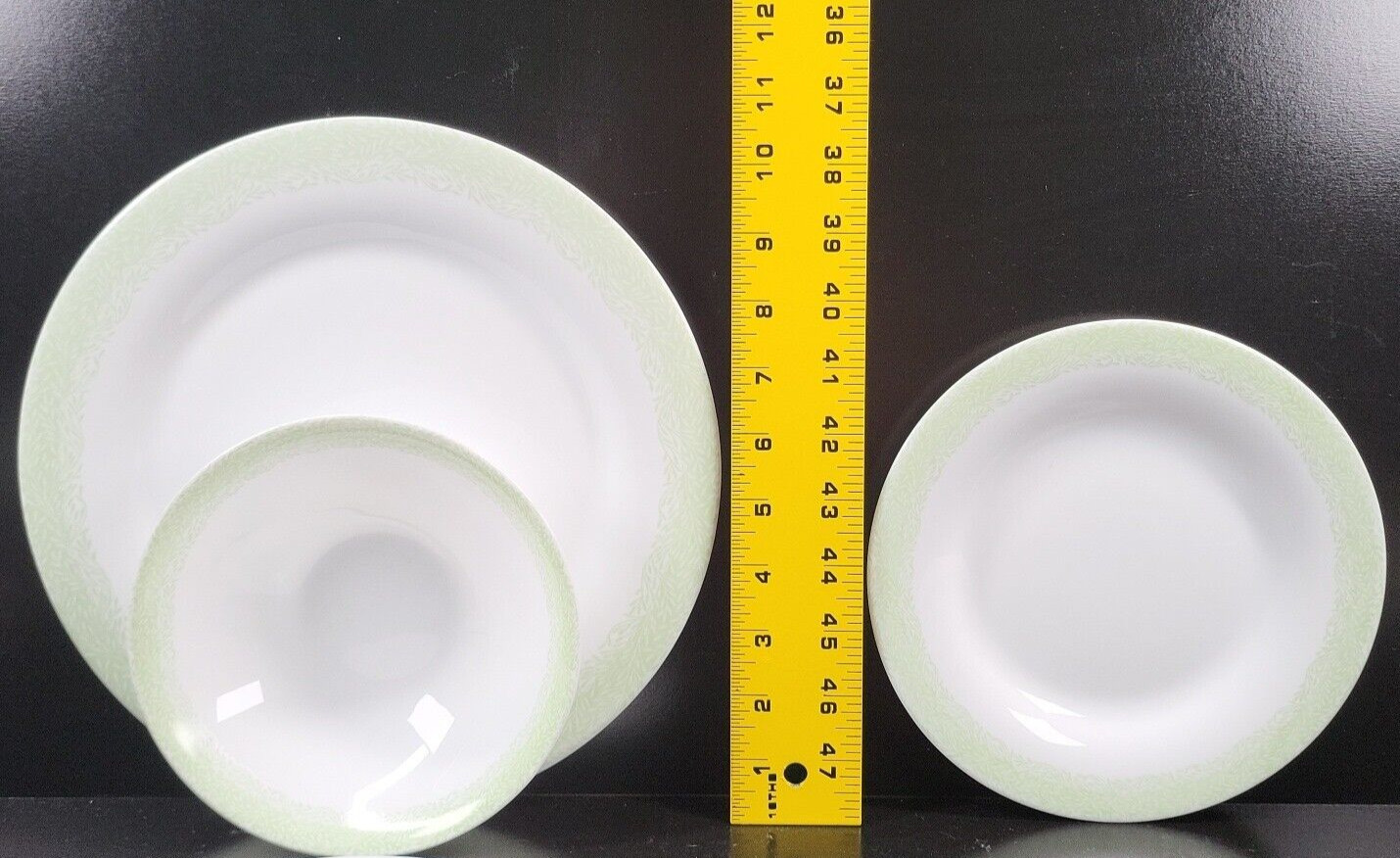 15 Pc Martha Stewart Everyday Green Leaves Plates Bowls Set MSE France Dish Lot