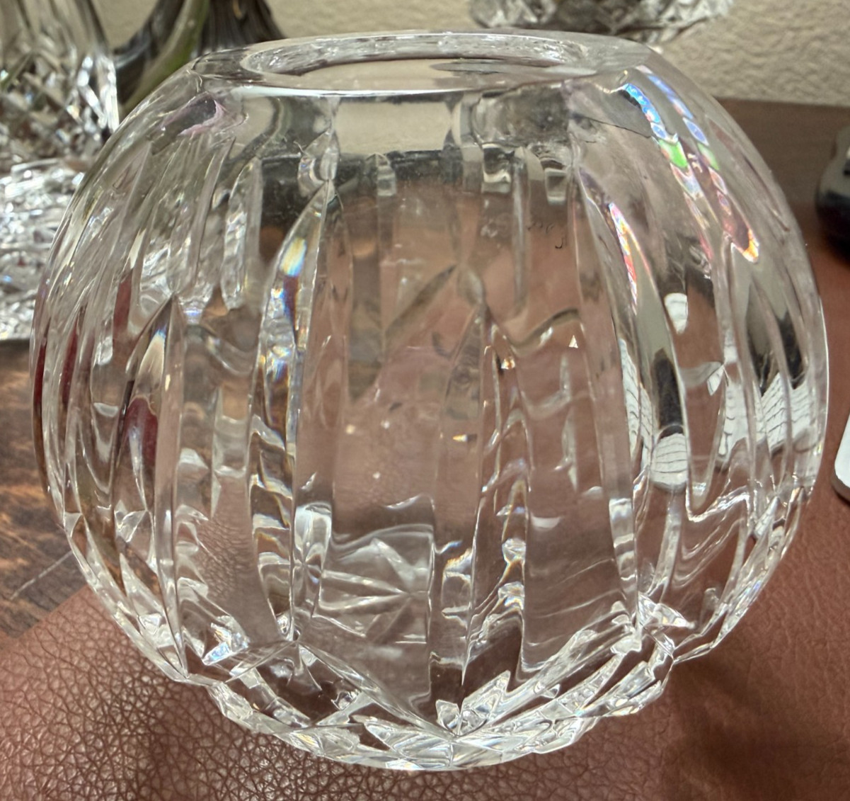 Waterford Lismore Rose Bowl 3.5″ Tall 4″ Wide MINT Condition