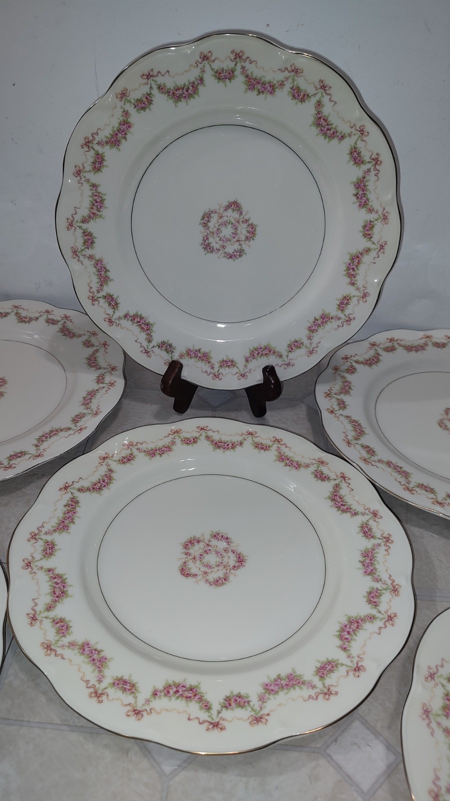Theodore Haviland New York Hamilton 10-3/8” Dinner Plate Lot Of 6 America