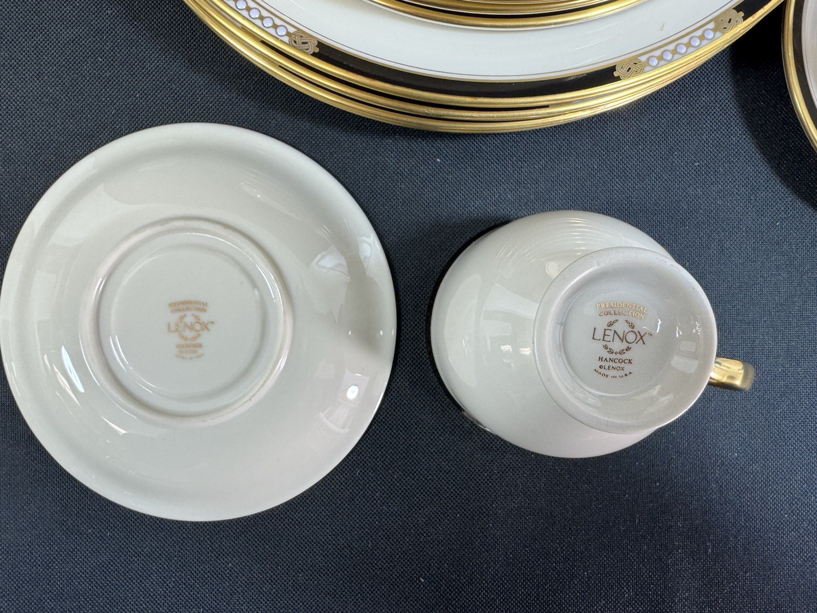 Lenox Hancock Bone China~(Set of 4)~5 Pc Place Setting~1st Quality~20 Piece~USA