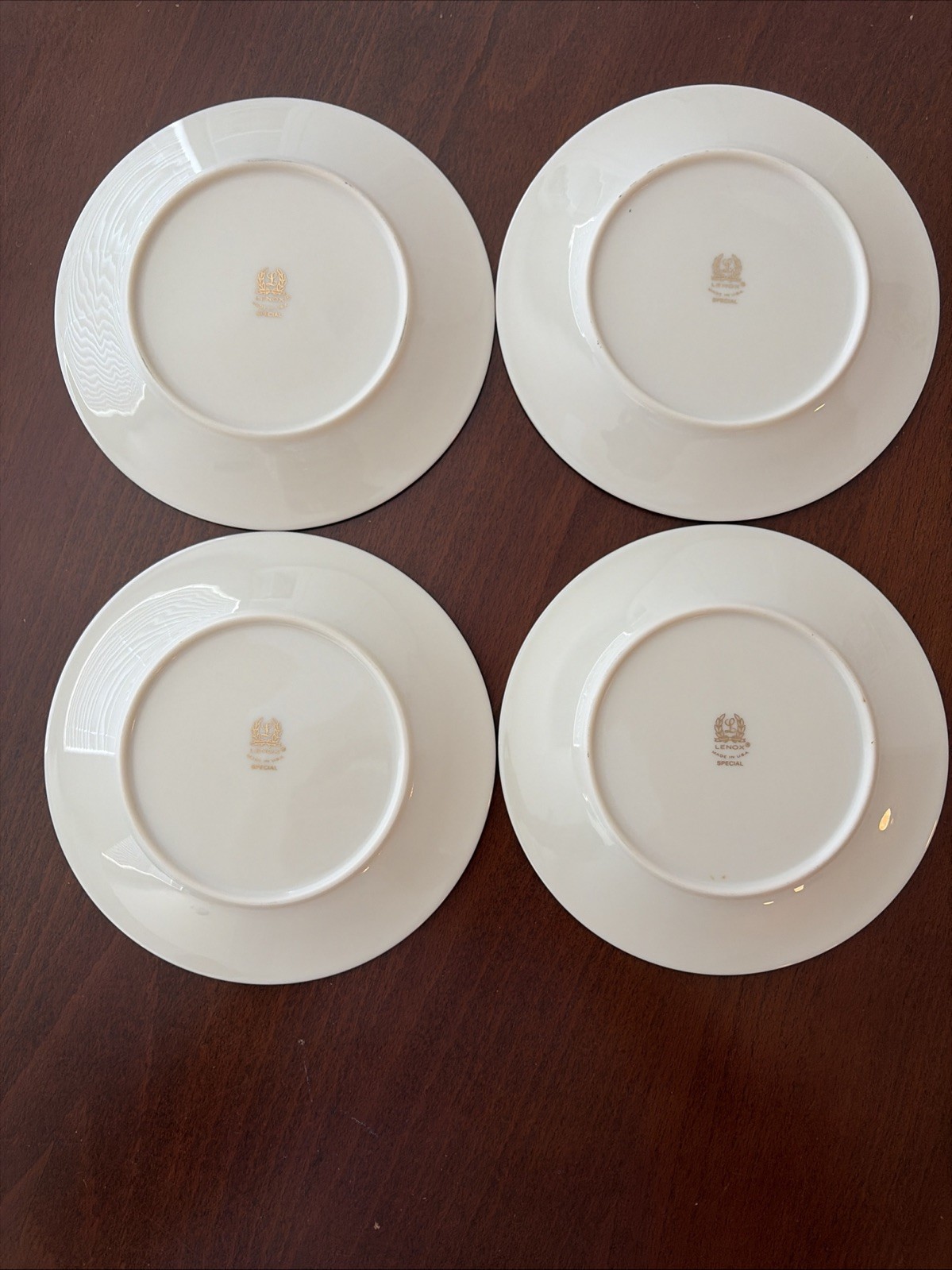 Lenox Special 6 1/4” Pastel Floral Gold Rimmed Bread & Butter Plates – Set of 8