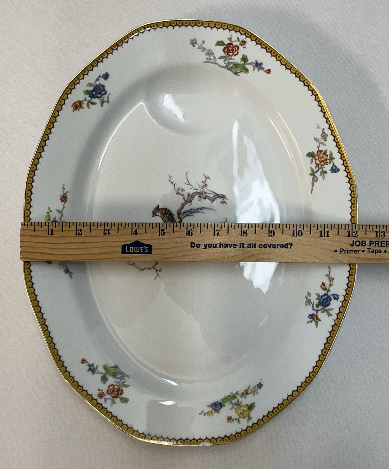 Vintage Theodore Haviland Limoges Eden Platter Oval 15.5×12 Art Deco 1920s Birds