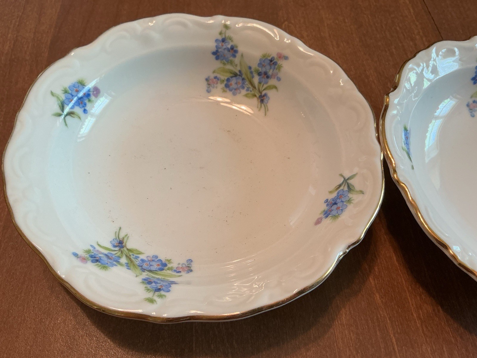 Two Winterling Barvarin China Desert bowls 5 1/2 inches