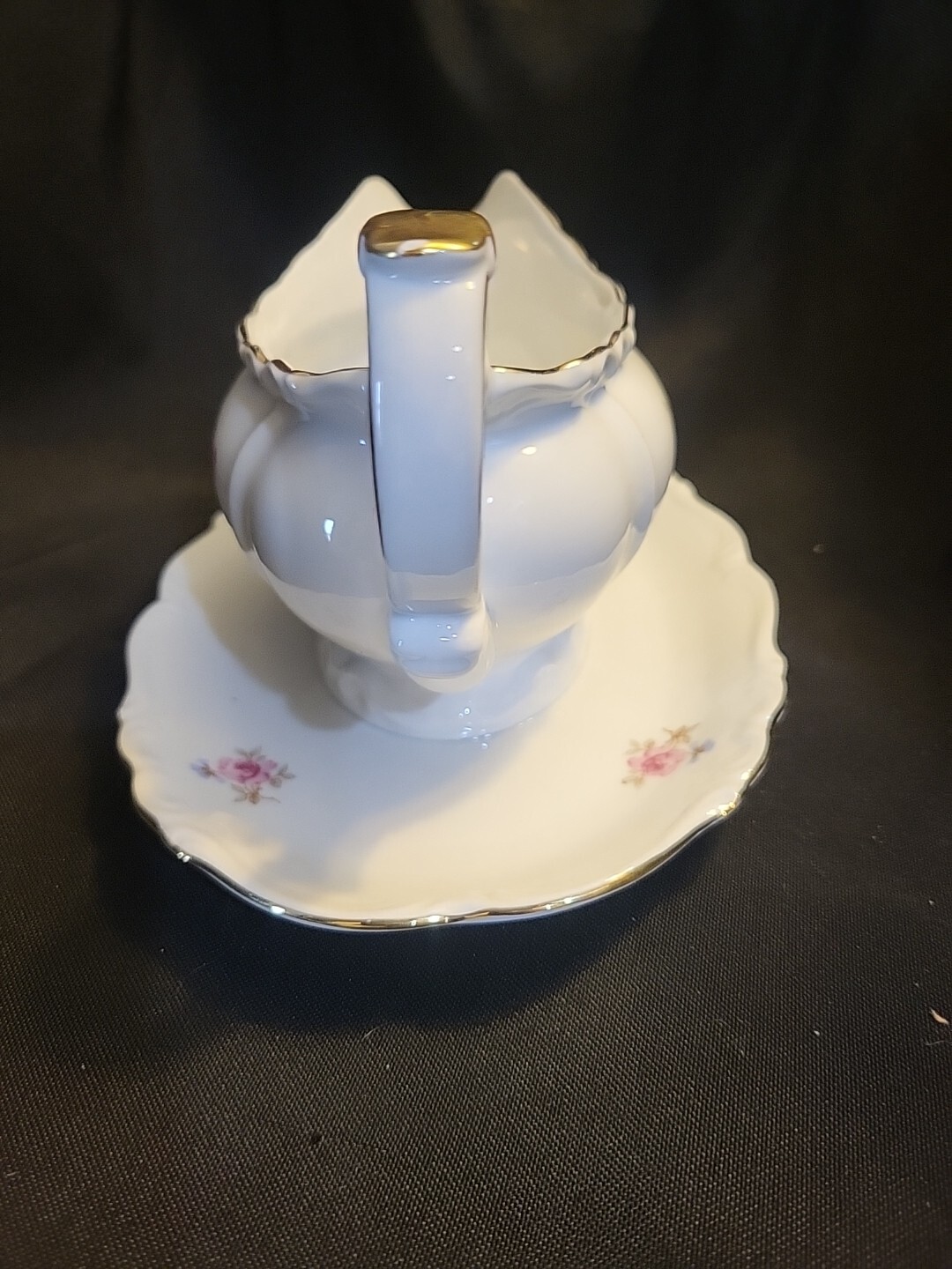 Vintage Edelstein Bavaria Maria Theresa Gacfield 20920 Gold Trimmed Gravy Boat