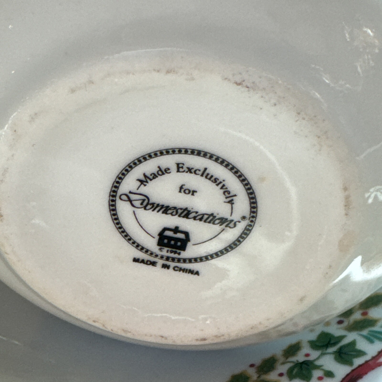 Domestications Christmas Creamer And Saucer