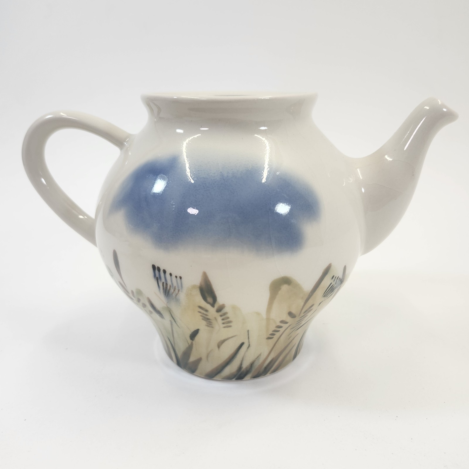 Julia Kirillova Teapot Signed 1997 Russian Studio Pottery Figural Art Whimsical