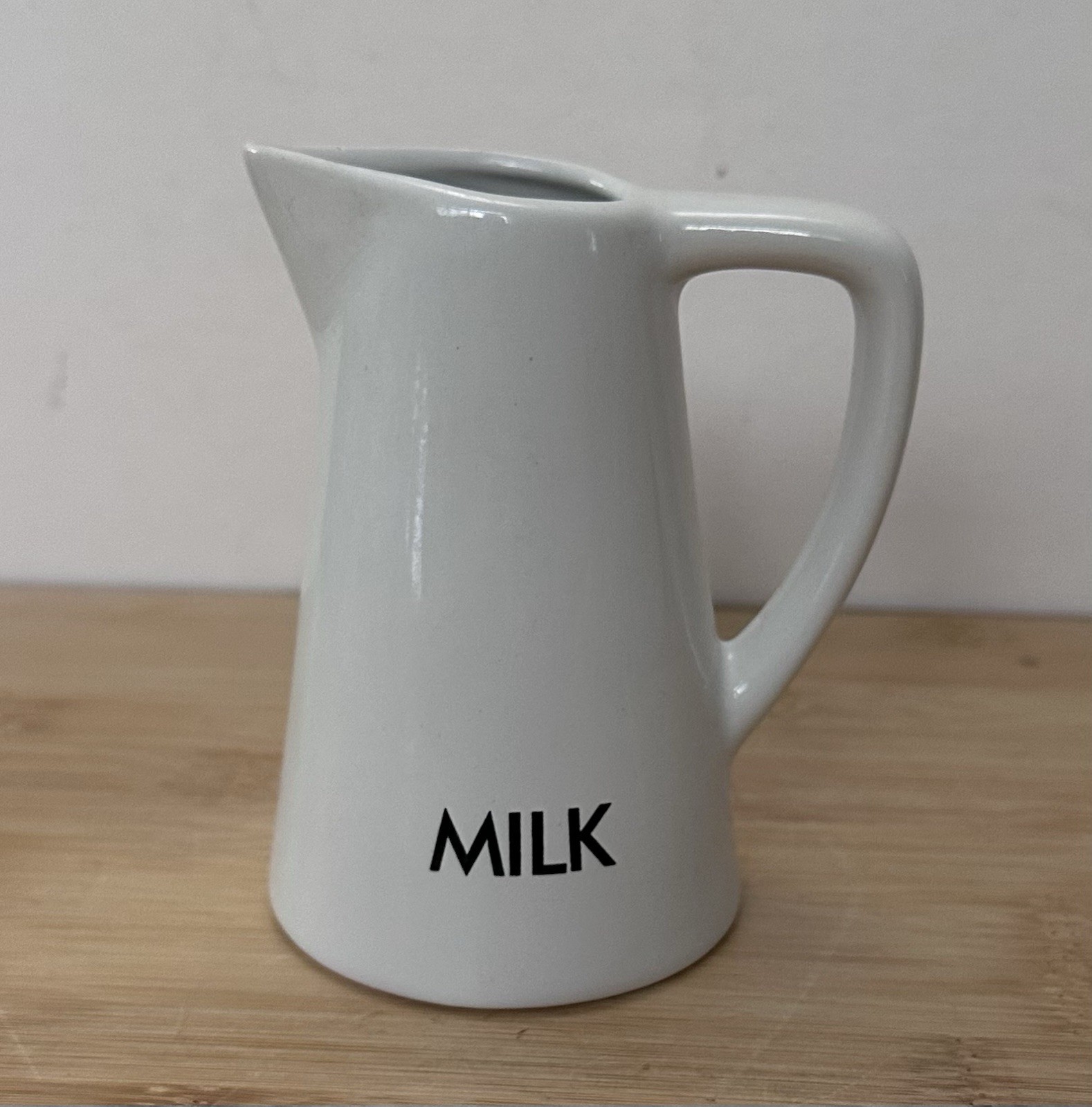 OGGI White Ceramic Milk Creamer Pitcher Replacement Small 4.25″