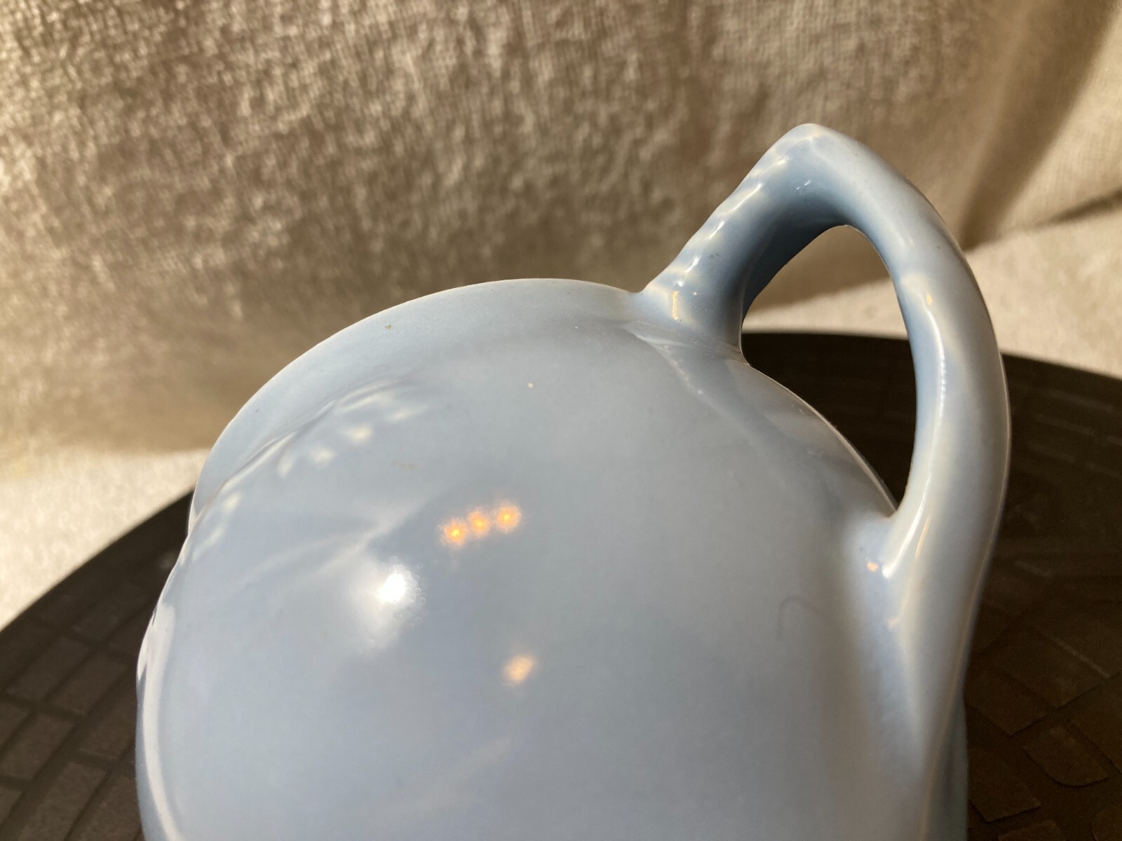 Del Coronado California Pottery Blue Hollydale Grape Sugar Bowl No Lid
