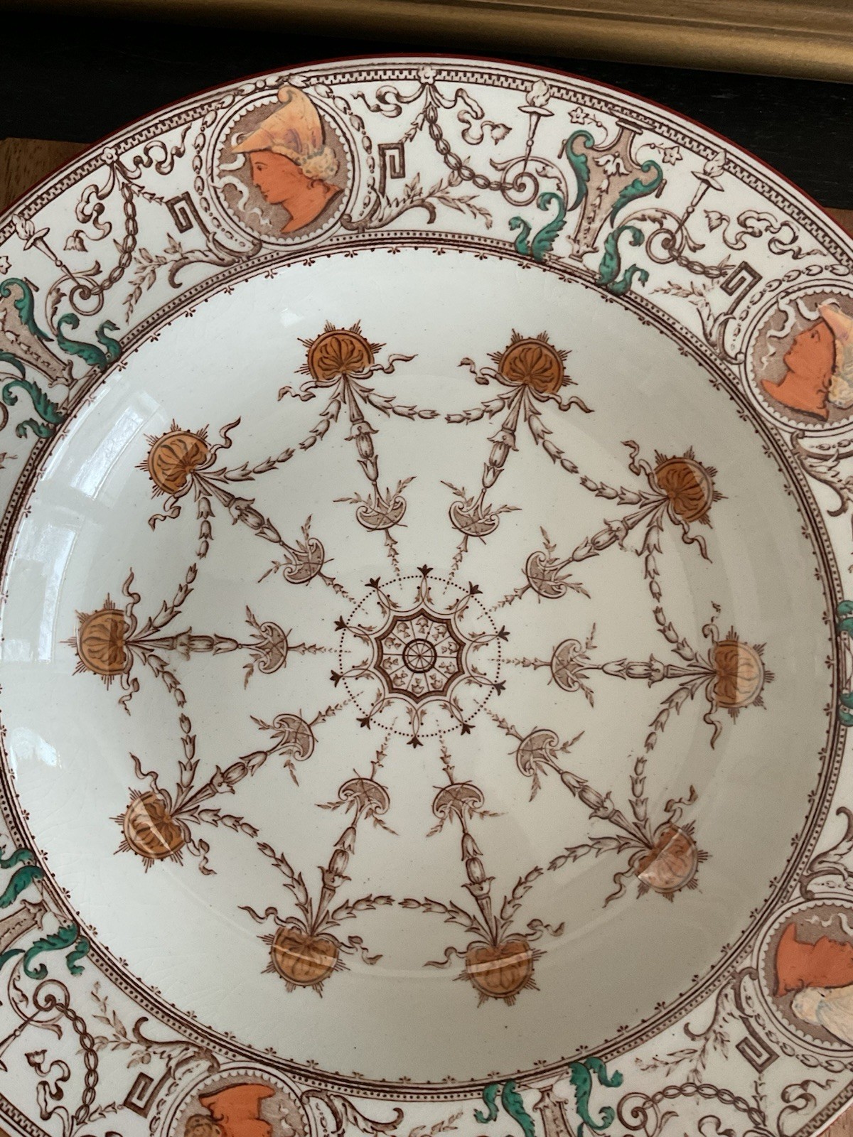 (5) BROWN WESTHEAD MOORE & CO Pergolesi RIMMED BOWLS Aesthetic Antique 1875