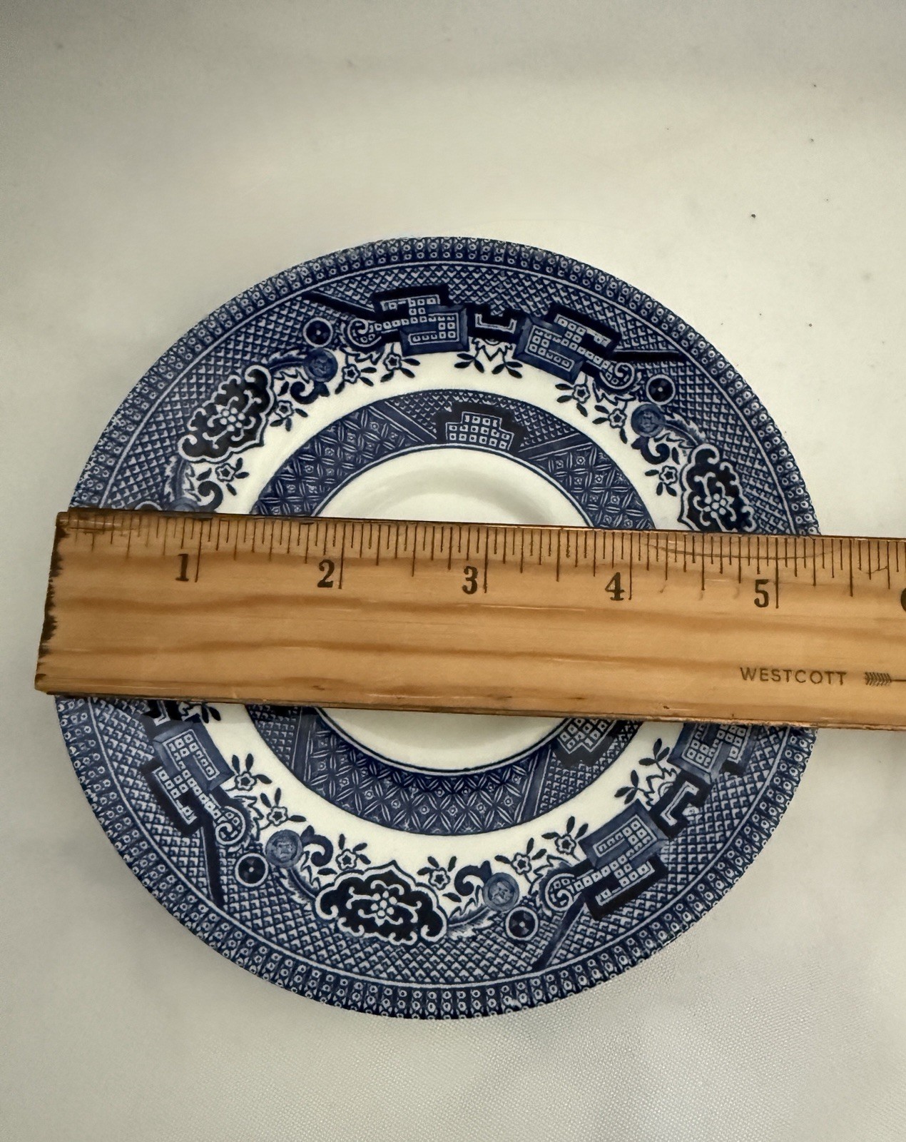 (2) 5 1/4″ CHURCHILL BLUE WILLOW CUP AND SAUCER ENGLAND EXCELLENT CONDITION