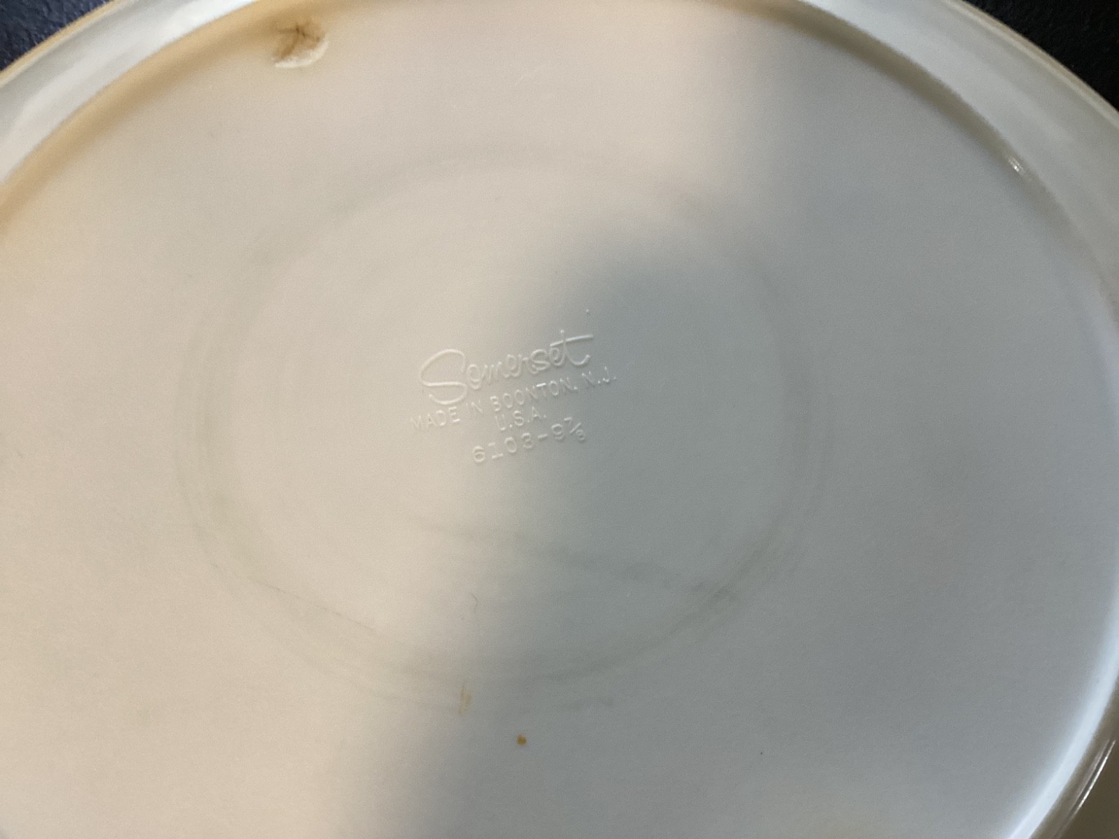 Set of (4) Wheat Pattern Plastic “Somerset” 9 7/8” Dinner Plates