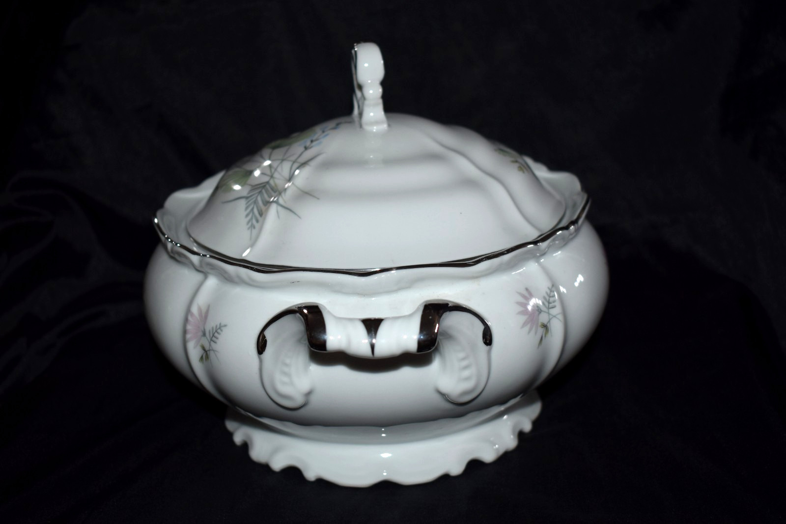 Vintage EDELSTEIN Maria Theresa Bavaria Germany Tureen Covered Bowl 1962 3