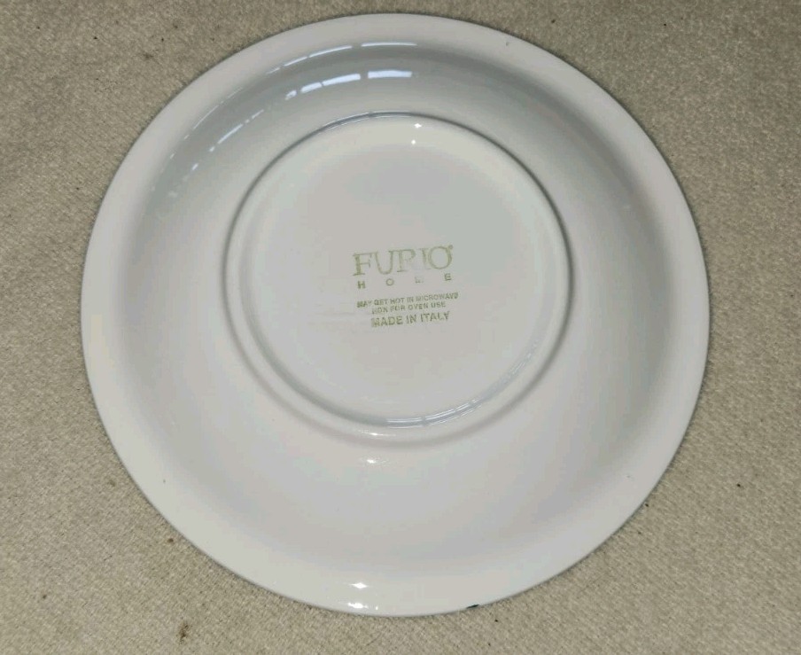 Furio Home VTG 1997 Holiday Christmas Tree Plate 8″ Spongeware Edge