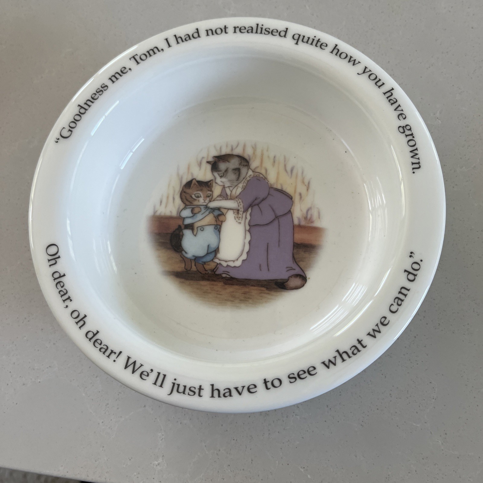 (3) Piece Set Royal Dalton Beatrix Potter Plate And Two Bowls 1997