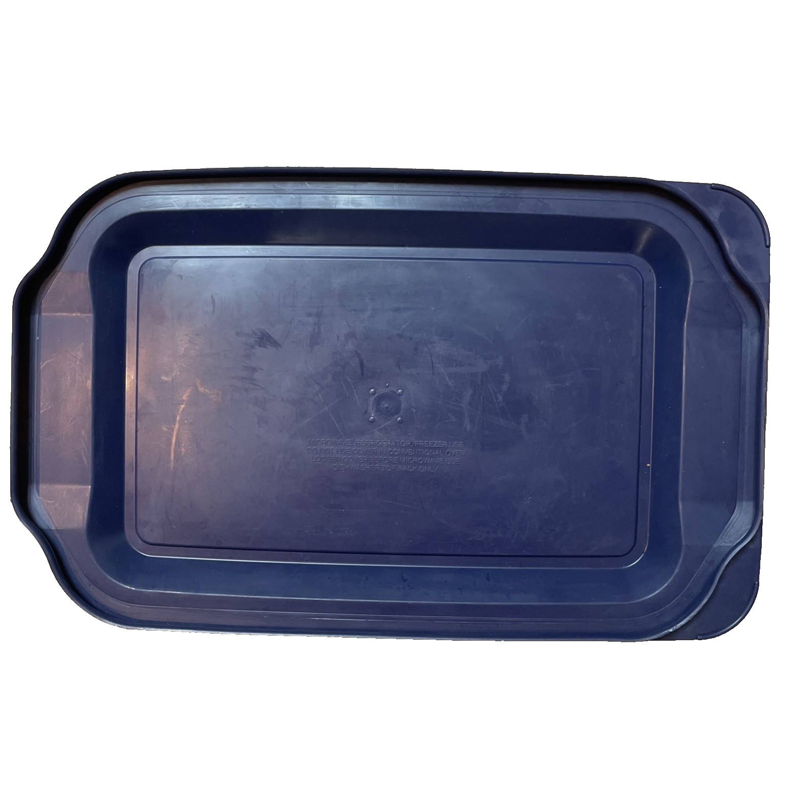 Pyrex Casserole Dish Blue Plastic Lid ONLY 15.5” X 9.75” For 9×13 w/Handles