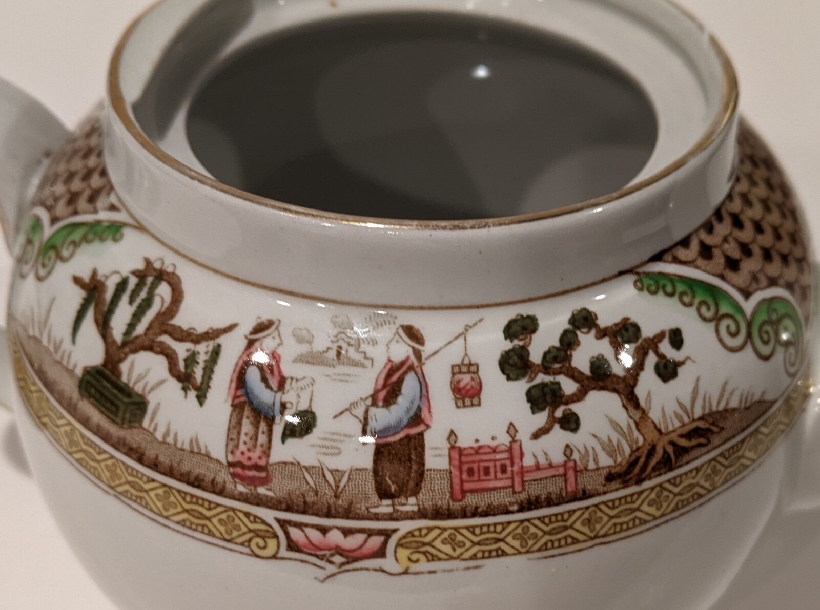 Vintage/Antique 1920’s Adderley’s Nankin Teapot, Tea Pot Porcelain, Signed 32 oz