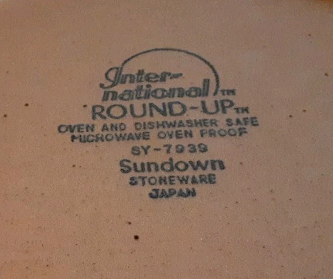 International Roundup 12in Serving Platter Sundown Japan SY-7939✨️👍