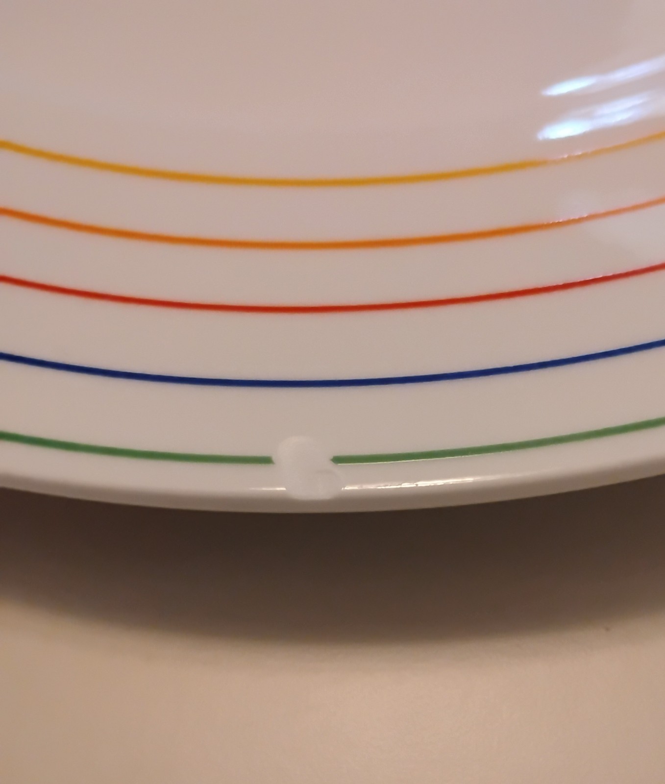 Studio Nova HI Fi Primary Gallery 4 Dinner Plates 10.5 Inch. Good Used Condition
