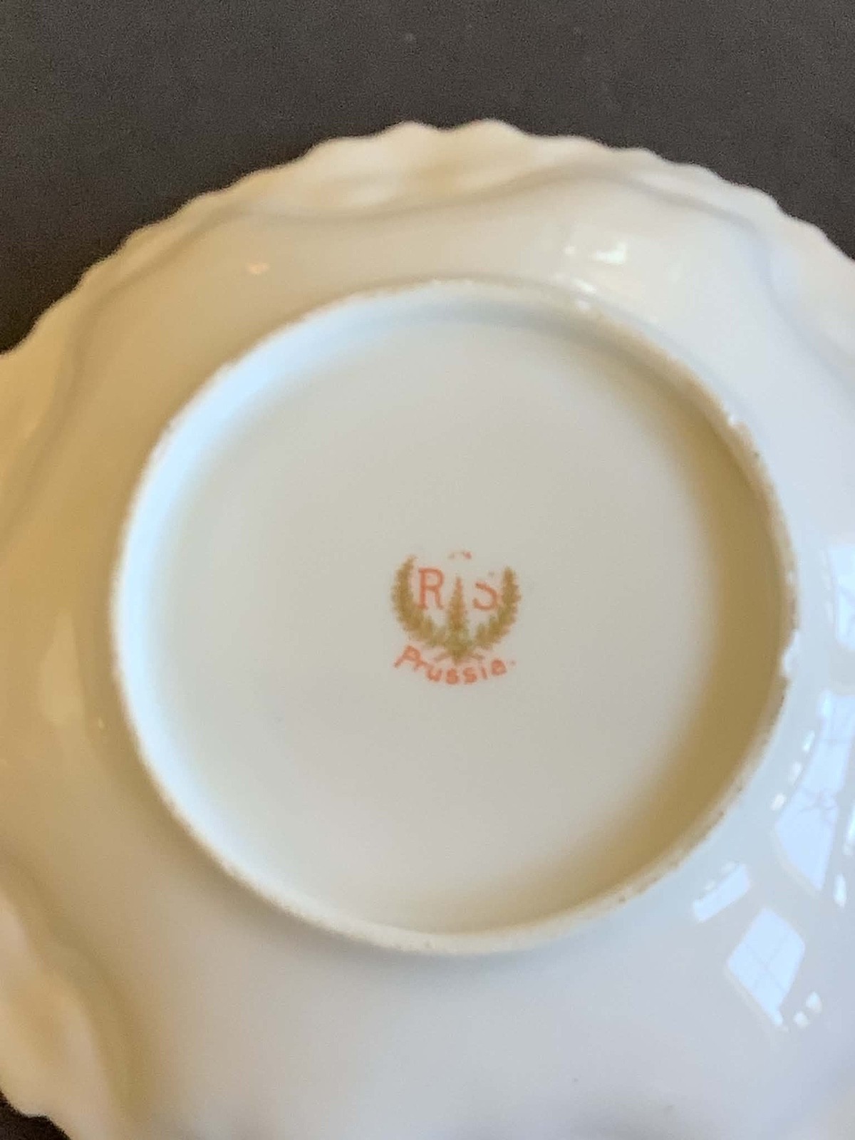 RS Prussia Antique 5″ Porcelain Serving Bowls Featuring Lovely Rose Motif No Dmg