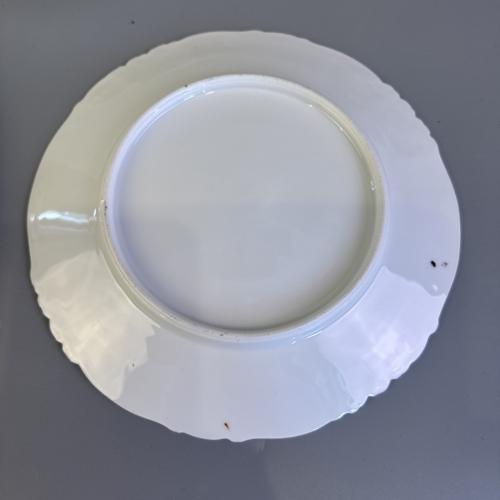 Set of 10 BREAD PLATE Purple Flowers By Habsburg China Austria 7.75 In plates
