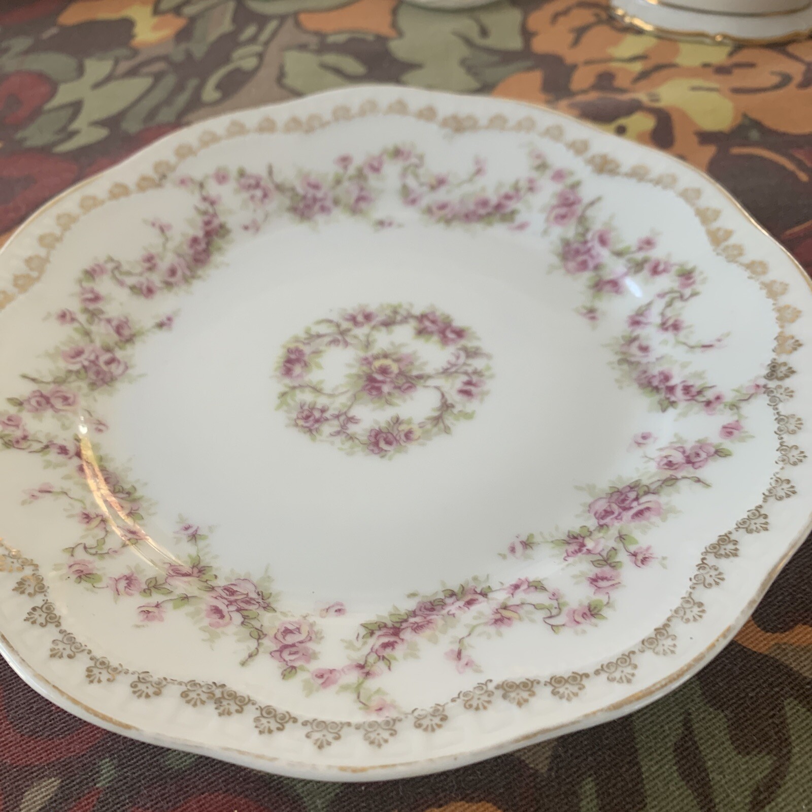 Z.S. & co Plate Bavaria Orleans 7.5 inches Floral Design