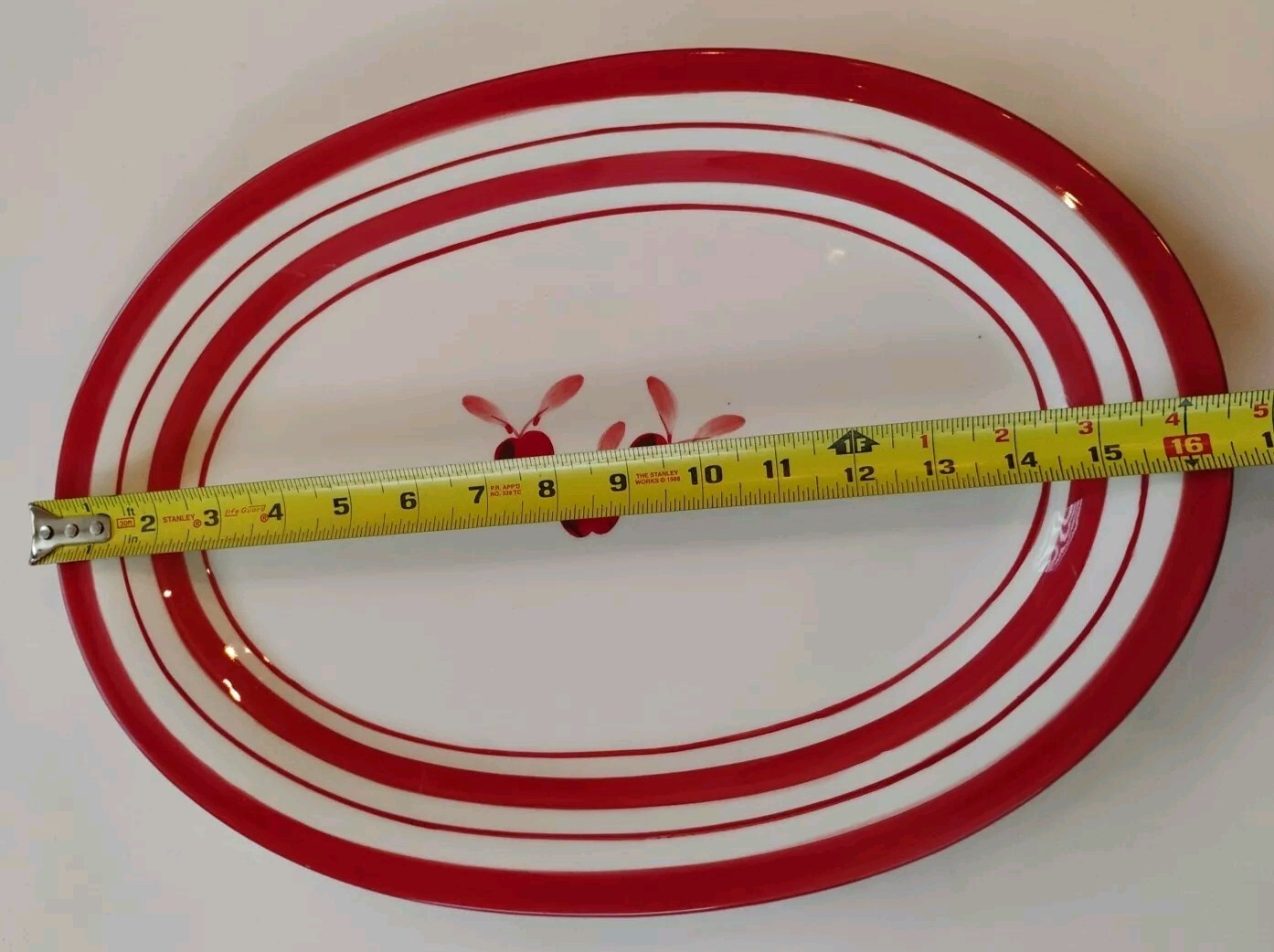 Dansk BING Cherries 16 1/2″ X 12″ Oval Serving Platter Tray Kitchen – No Chips