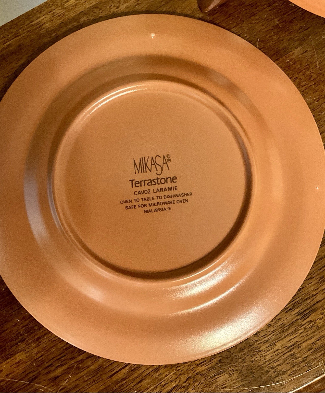 2-pc. Set) Mikasa Terrastone CAV02 Laramie SALAD PLATES Aztec-Style 8-3/8” MINT