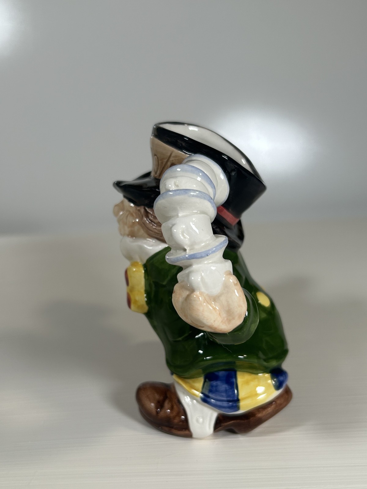 Fitz & Floyd Mad Hatter Creamer Pitcher 1992 Alice in Wonderland Chip