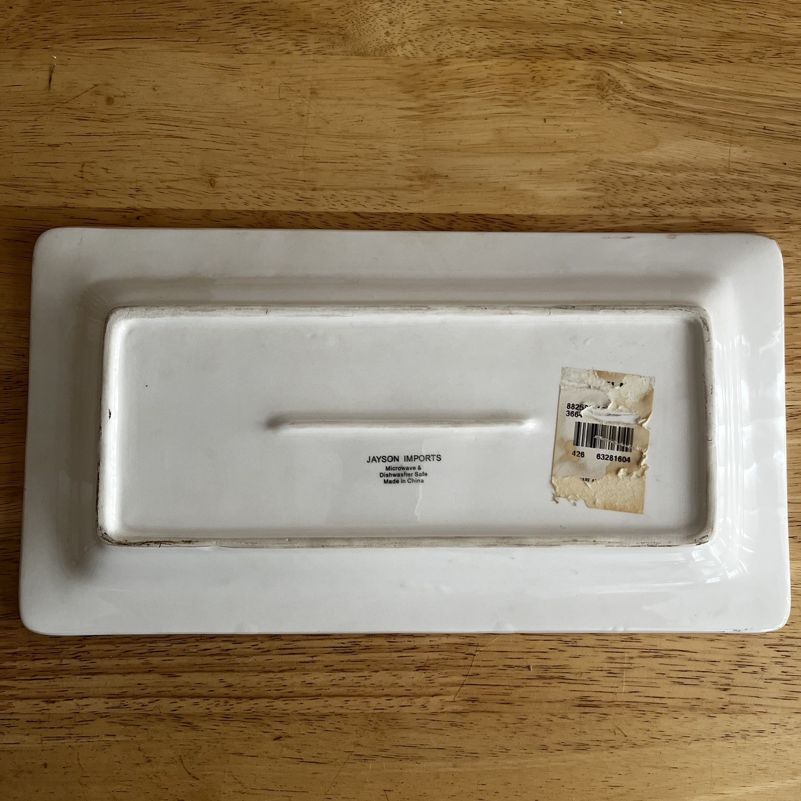 Jayson Imports Bird of Paradise Tropical Floral Ceramic Serving Platter Tray