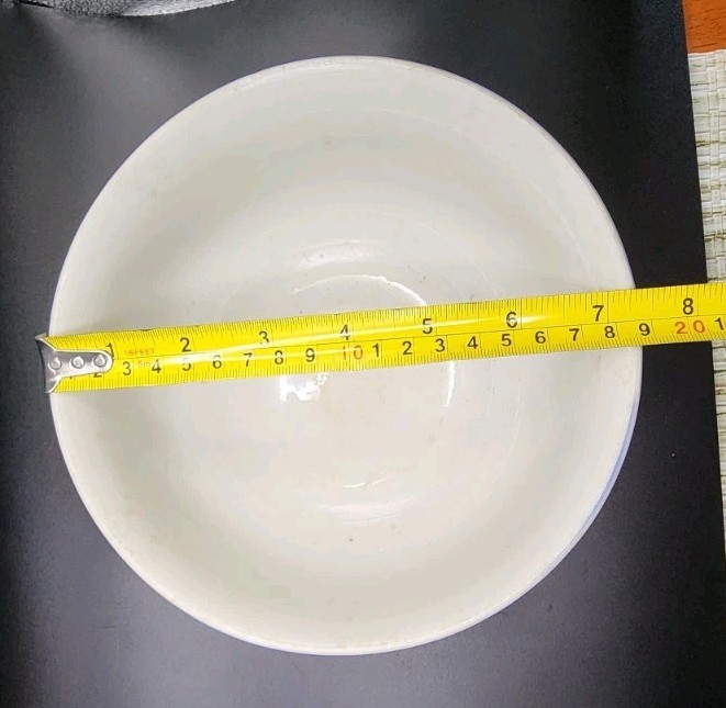 Vintage Hall China Delph Blue Ceramic Mixing Bowl 7.25″ Made in USA