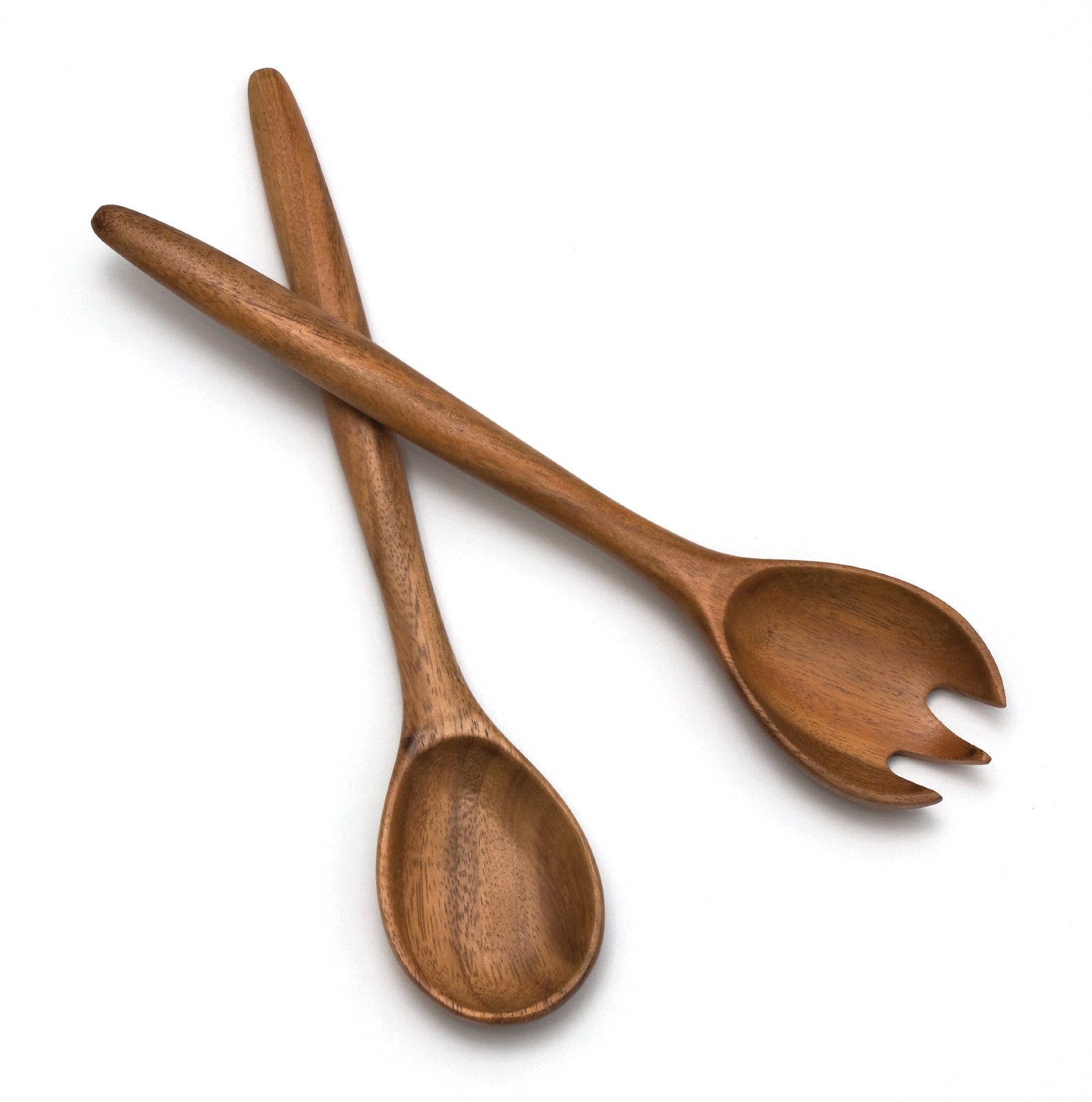 Lipper International 1188 Acacia Oblong Salad Servers, 12″ Long, One Pair