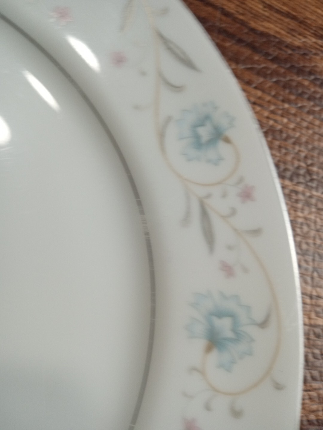 English Garden Fine China Japan 1221 Dinner Plate 10 1/4″ Set Of 2