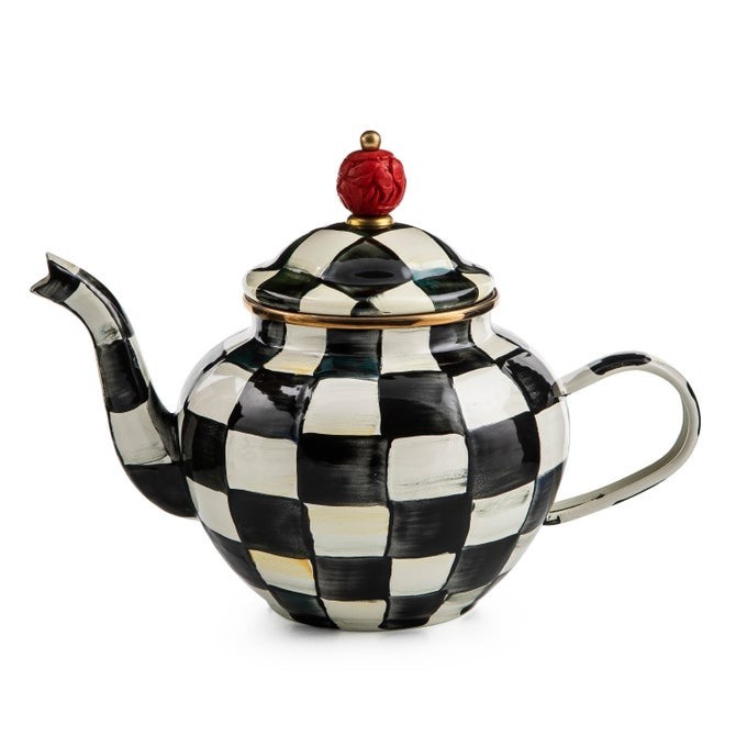 MacKenzie-Childs Courtly Check 4 Cup Teapot, Free Shipping