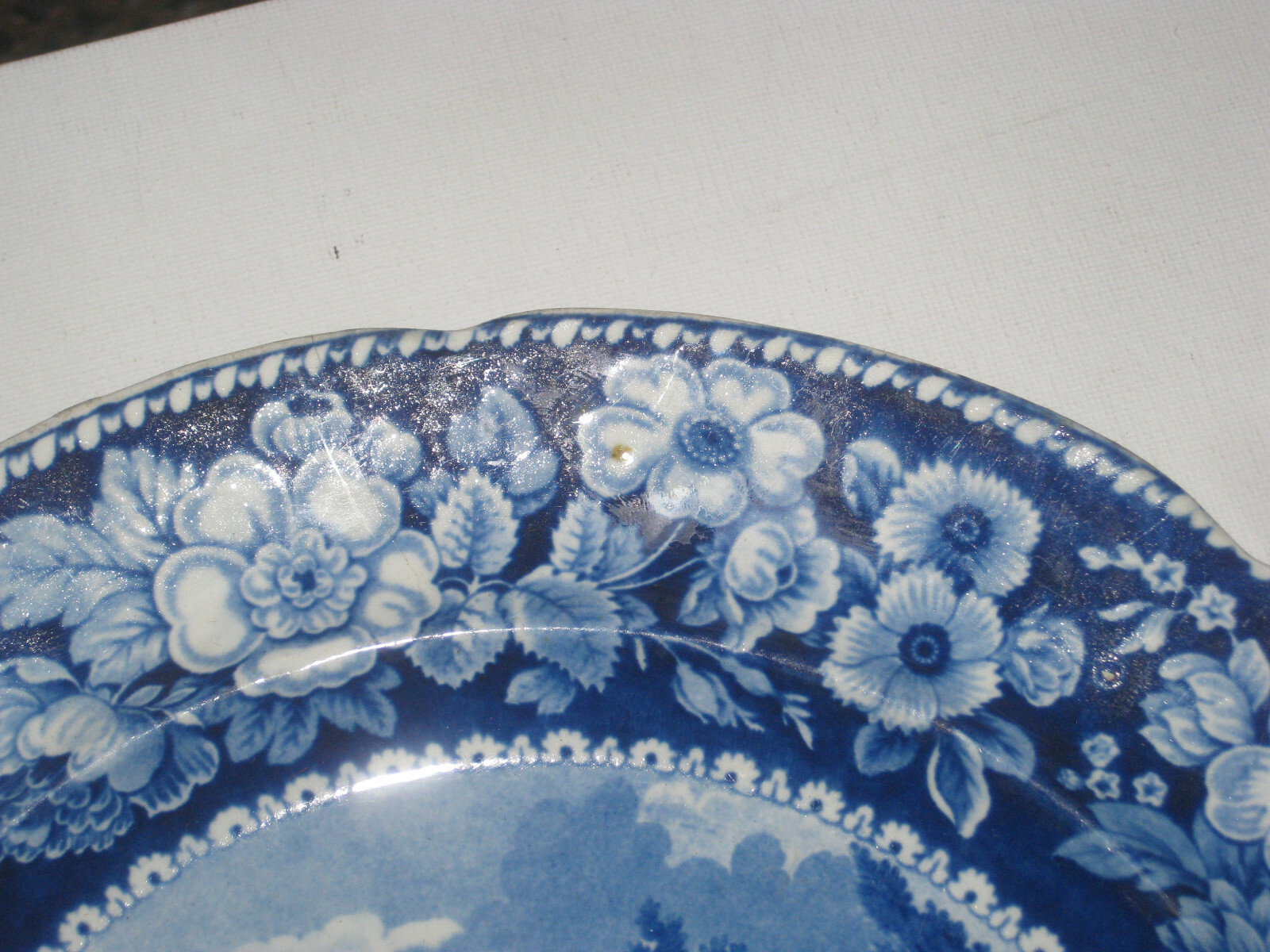 Historical Staffordshire New York Brooklyn Heights Plate By Stevenson 1825