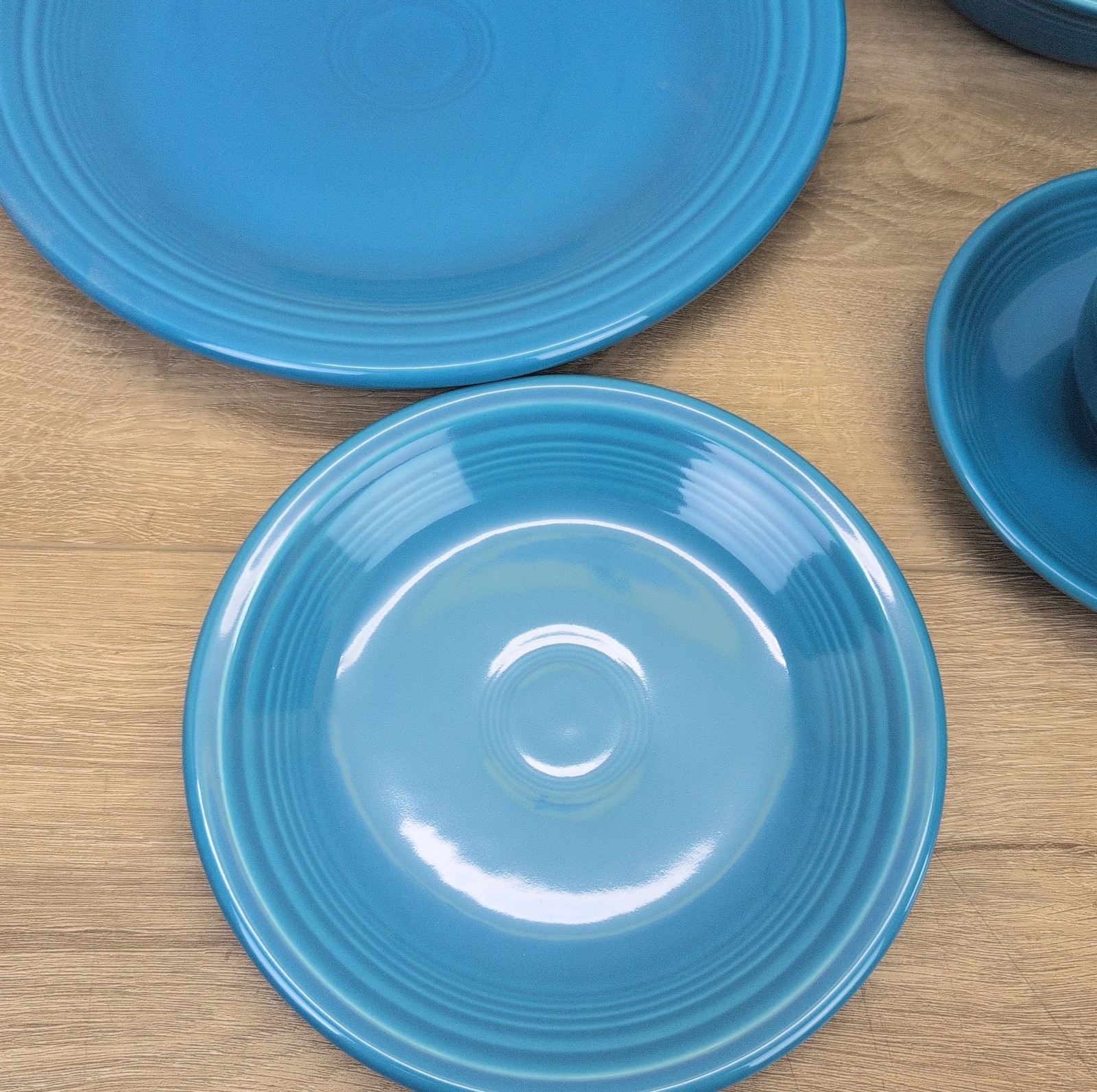 Fiesta by Homer Laughlin, Made In USA, 5 Pieces, In Retired Peacock Blue