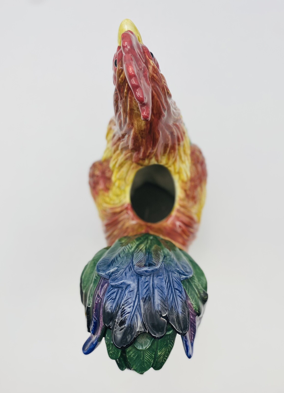 Fitz & Floyd Classics Country Gourmet Rooster 12” Tall Pitcher / Centerpiece