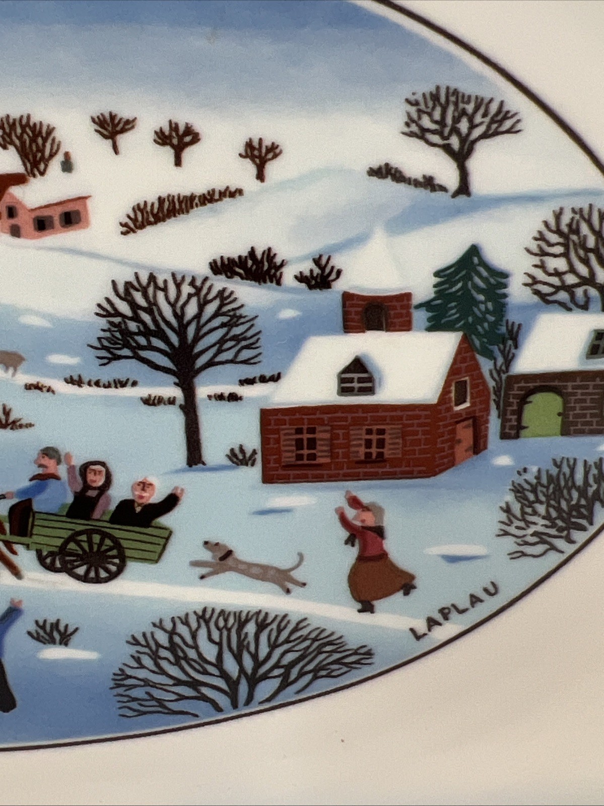 NAIF CHRISTMAS Villeroy Boch Oval Serving Dish Luxembourg