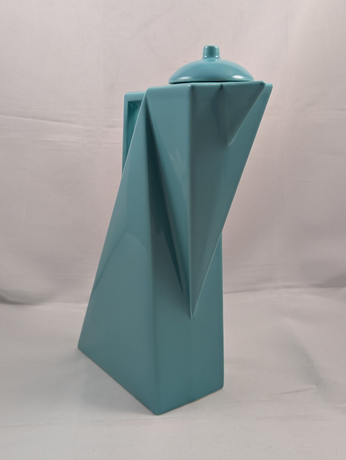 Salins Studio France TURQUOISE Tea Pot PIERRE CASENOVE Post Modern Memphis 1980