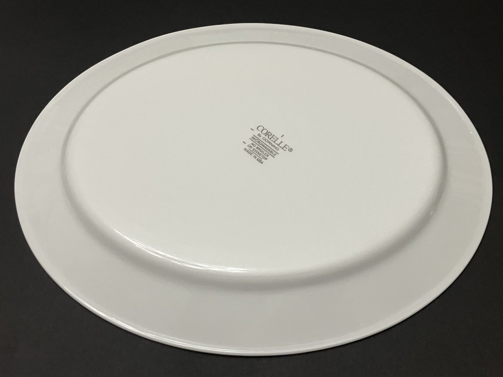 Corelle by Corning Winter Frost White Small Oval 9.5”x7.75” Serving Platter HTF