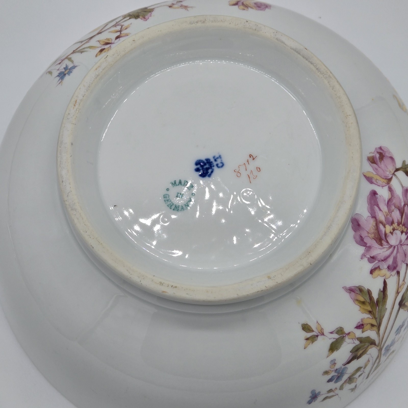 Antique Tom & Jerry Ironstone Punch Bowl C. Tielsch & Co. Germany ca. 1891-1905