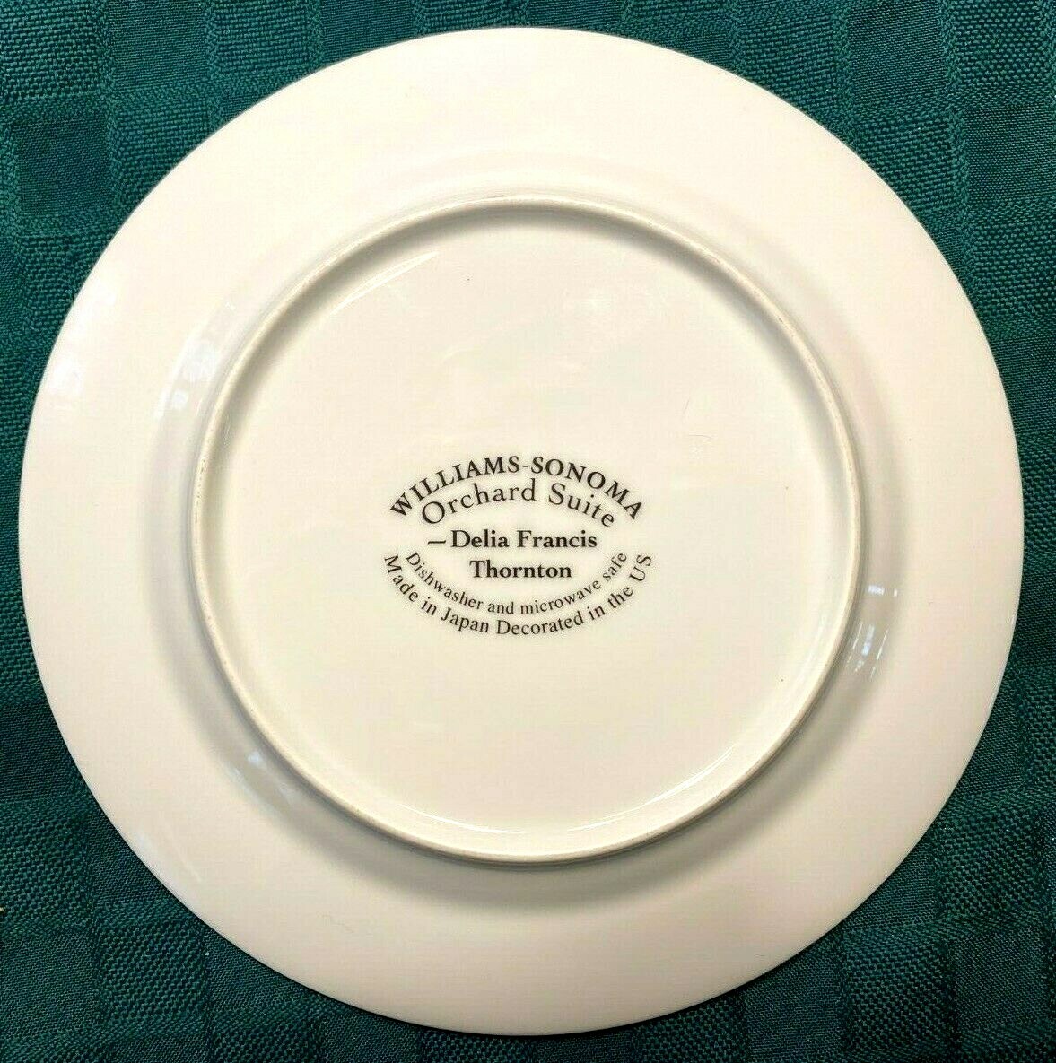 Set of 4 William Sonoma Orchard Suite Salad Plates 7 ¾” EUC Cherry Pear Plum