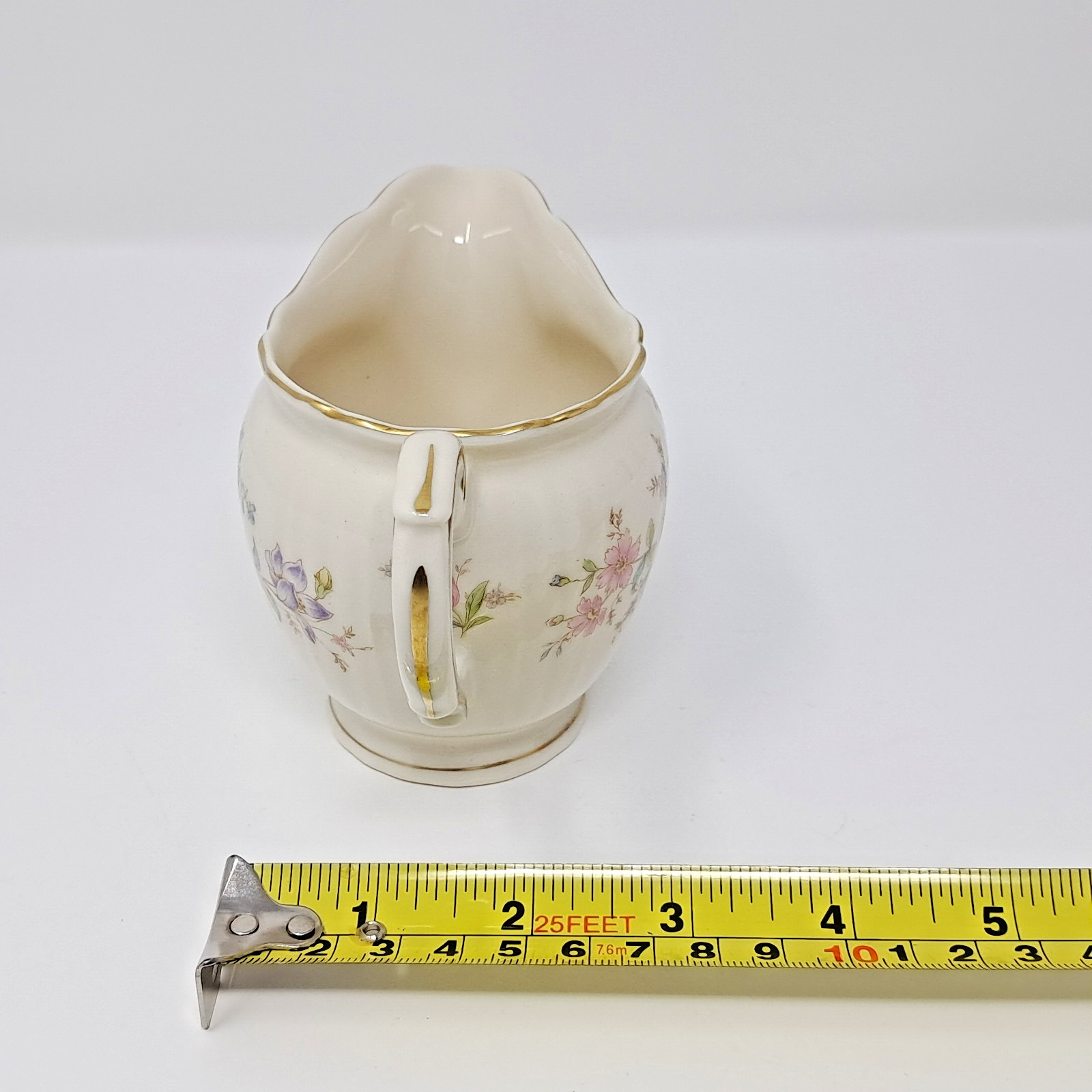 Syracuse China Creamer Briarcliff Federal Shape vintage 1949-1962 pastel flowers