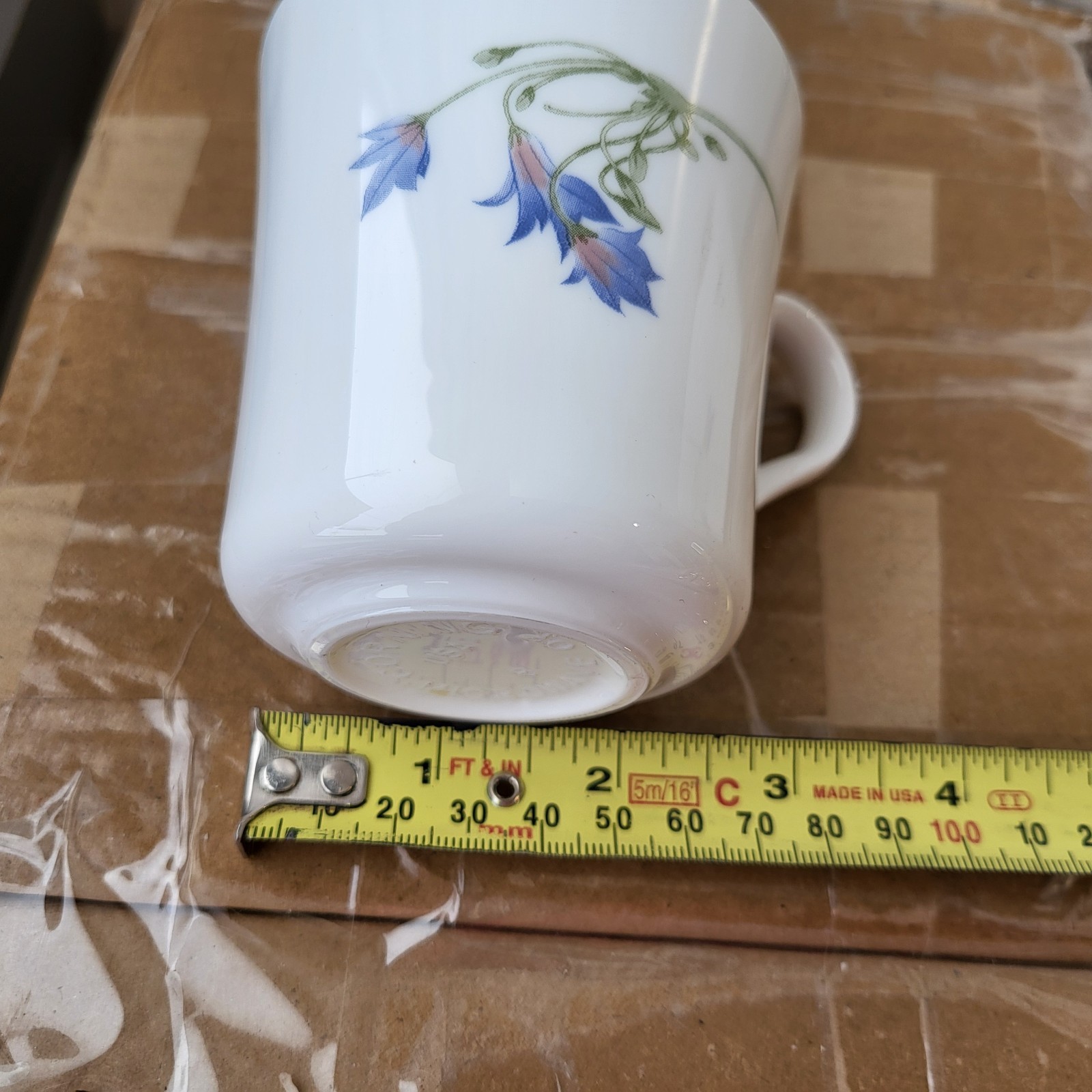 Corelle by Corning Blue Dusk (BLUEBELLS) Coffee Cups (2) VTG/DISCONTINUED