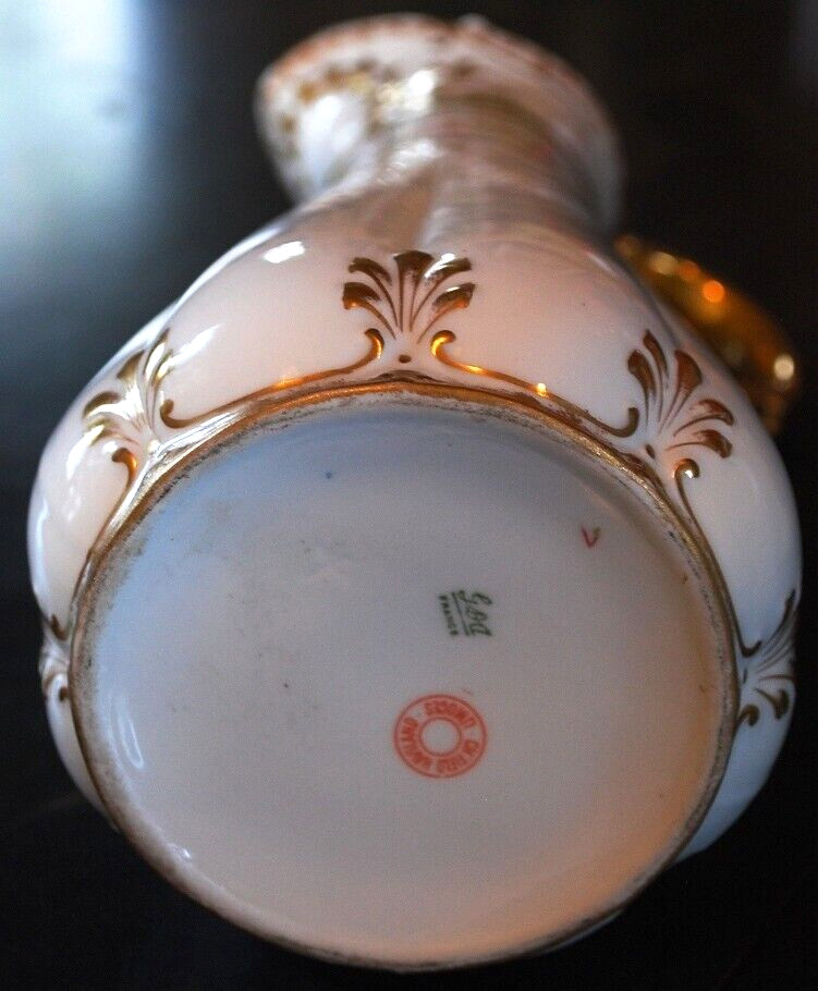 HAVILAND LIMOGES Antique Set CHARLES FIELD Chocolate Pot/ 2 Cups 1 Saucer FRANCE